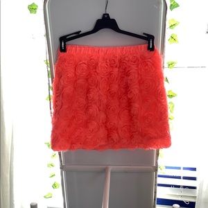 Kids hot pink Cherokee tulle rose skirt